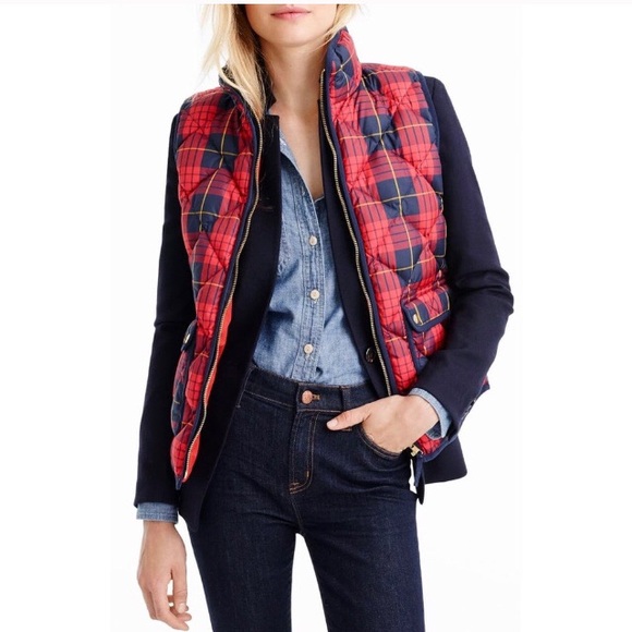 J. Crew Jackets & Blazers - NWT 😎 J. Crew Tartan Plaid Down Vest
